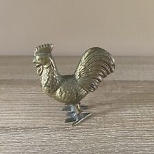 Vintage Brass rooster Figurine 4