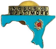 Vintage 1998 Baltimore Maryland NGAUS National Gaurd Association Lapel Hat Pin. picture