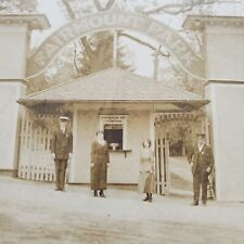 Fairmount Park Philadelphia Vintage Photograph People At The Gate 7