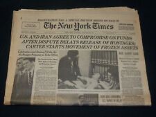1981 JANUARY 20 NEW YORK TIMES NEWSPAPER - REAGAN INAUGURATION DAY - NP 4921 picture