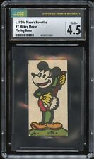 Circa 1928 1930 Dixon's Novelties #2 Mickey Mouse ROOKIE CARD CSG 4.5 Scarce picture