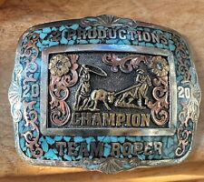 CHAMPION TROPHY BUCKLE  team roping 2020 picture