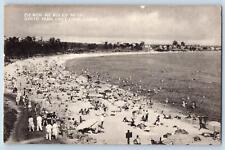 c1950's Beach At Rocky Neck State Park Bathing East Lyme Connecticut CT Postcard picture