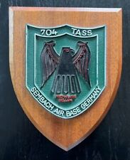 Vintage 704 TASS SEMBACH AIR BASE GERMANY PLAQUE (Preparatis Bellum) Wall Hang picture