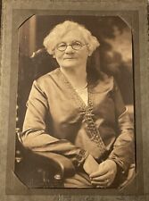 Antique Portrait Photograph Of Victorian Old Woman Lady Female In Gown picture