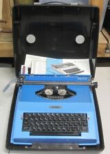 Royal Apollo 12-GT SP-8500 Blue Electric Typewriter Hard Case w/ Manuals Japan picture