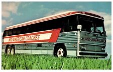 Mid-American Coaches Charter Motor Coaches Tour Bus Postcard c.1975 picture