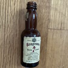 Seagram's Seven 7 Crown Mini American Blended Whiskey Mini Glass Bottle picture