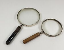 2 Vintage Magnifying Glasses, 1 Concave & 1 Convex, France  picture