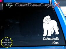 Labradoodle -Mom -Dad -Parent(s) Vinyl Decal Sticker -Color Choice -HIGH QUALITY picture