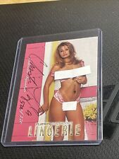 Christi Taylor Playboy Supermodels Lingerie - Autographed Signed Card 520/750 picture