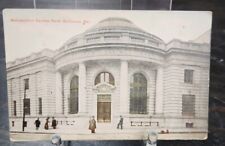 RPPC REAL PHOTO Postcard Vintage METROPOLITAN SAVINGS BANK BALTIMORE MD HTF OOAK picture