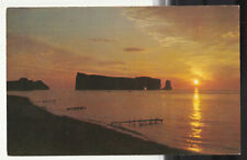 Percé region, Quebec. Postcard of Sunrise from South Beach picture