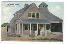 Life Saving Station, Plum Island, Ipswich, Massachusetts Vintage Postcard picture