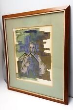 Signed Framed CHRIST Print 19x17in picture