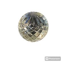 Crystal Ball Paperweight Cut Glass Clear Round Sphere Office Home Decor   picture