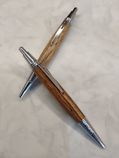 Hand Turned Homemade Wooden Click Pens 2 picture