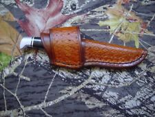 Leather Made Custom Buck105 Horizontal Sheath knife not included. picture