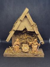 Vintage Italy Christmas Creche Nativity Manger Scene Wooden picture