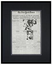 New York Times June 6 1968 Framed 16x20 Front Page Poster Robert F Kennedy RFK picture