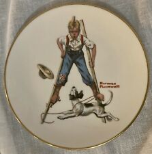 Norman Rockwell Saturday Evening Post Classics Boy on Stilts Collectors Plate picture