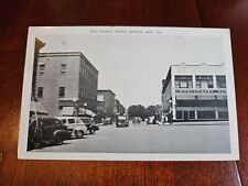 Postcard WI Wisconsin Monroe 16th Sixteenth Avenue Looking North Downtown picture