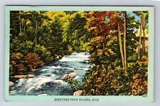 Maumee OH-Ohio, Scenic Greetings, River Antique Souvenir Vintage c1947 Postcard picture