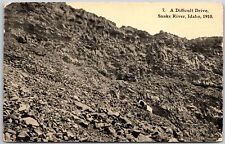 A Difficult Drive Snake River Idaho ID Mountain Rockies Postcard picture