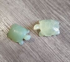Two Lovely Miniature Jade Turtle Figurines picture