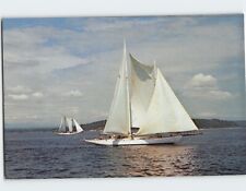 Postcard The schooners sail the waters of Puget Sound Washington USA picture