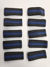 10-PACK Hero's Pride Thin Blue Line Stripe Mourning Band for Police Badges 3/4