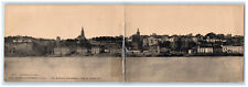 c1910 General Panoramic View Taken from Large Island France Bi Fold Postcard picture