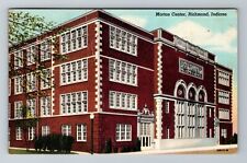 Richmond IN-Indiana, Morton Center, Antique, Vintage Souvenir Postcard picture