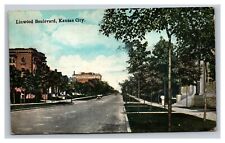 Vintage 1910's Postcard High Linwood Boulevard Kansas City Missouri picture