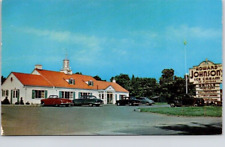HOWARD JOHNSON'S RESTAURANT POSTCARD West Lake Road, Erie, PA Advertising picture