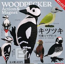 Woodpecker Action & Magnet Mascot Capsule Toy 4 Types Full Comp Set Gacha New picture