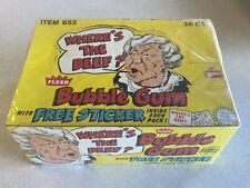 Vintage 1984 Fleer WHERE’S THE BEEF Bubble Gum Foil Container 2” Candy Hamburger picture