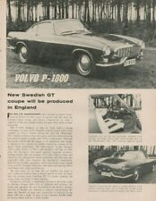 1960 Volvo P-1800 Coupe - Vintage Automobile Ad picture