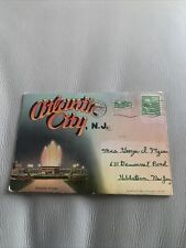 Vtg 18 Two Sided Color Scenes 1940's Souvenir Folder Atlantic City New Jersey  picture