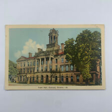 Postcard Canada Cobourg Ontario Town City Hall 1940 Posted picture