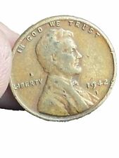 1942 Wheat Penny: No Mint Mark, Rare Error in liberty . Double Die picture