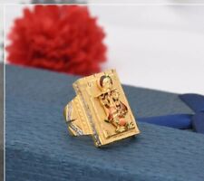 Valentine Day1Gram Gold Plated Krishna Best Quality Durable Design Ring For Men picture