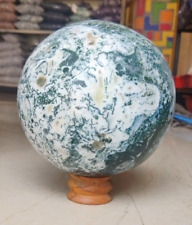 High Quality Large 180MM Moss Agate Sphere weight 6.9kg Crystal ball healing picture