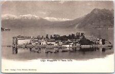 VINTAGE POSTCARD ISOLA BELLA ON LAKE MAGGIORE (ITALY) PUBLISHED c. 1900s picture