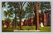 Providence RI-Rhode Island, Front Campus Brown University Vintage Postcard picture