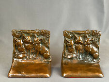 Weidlich Brothers WB Three Foxes 5 ¼” Bookends c. 1924 picture