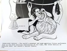 1972 RBBC Circus Sam Norkin Cartoonist Circus Show Ringling Bro's Barnum Bailey picture
