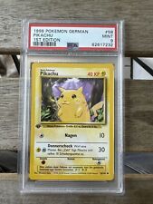 ✅ PSA 9 + 1. Edition Pikachu 58/102 Pokemon Card Base Set German picture