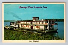 Memphis TN-Tennessee, Showboat Majestic, Floating Theatre, Vintage Postcard picture