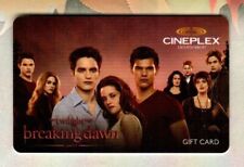 CINEPLEX ( Canada ) Twilight Breaking Dawn ( Eng ) 2011 Gift Card ( $0 ) picture